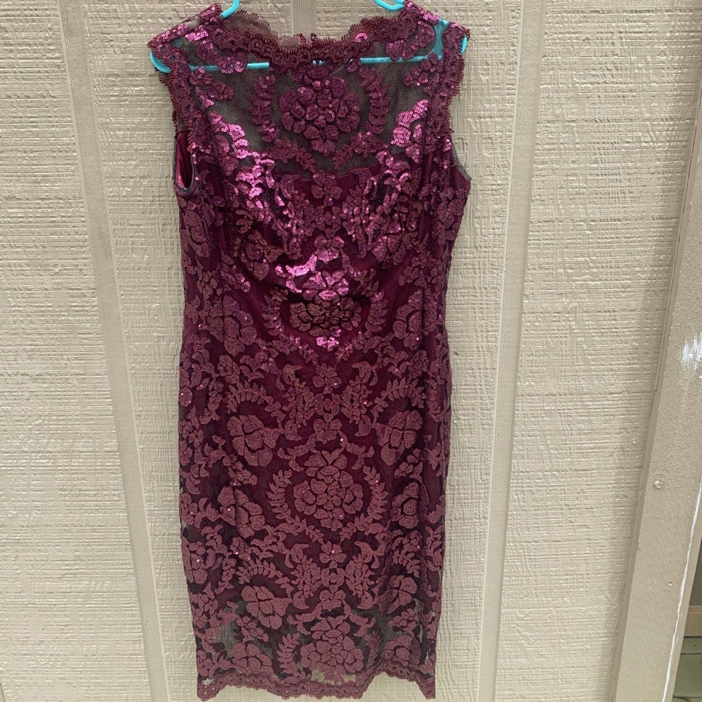 Tadashi Shoji lace and sequin cocktail dress